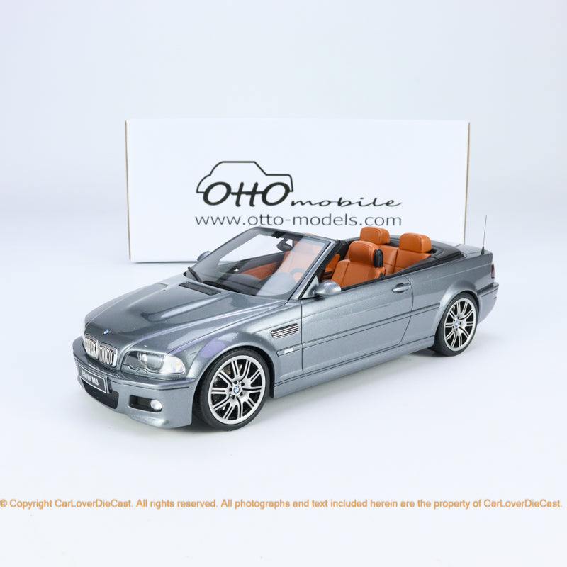 OttO Mobile 1:18 BMW E46 M3 CONVERTIBLE GREY 2004 (OT1006) Resin Car M