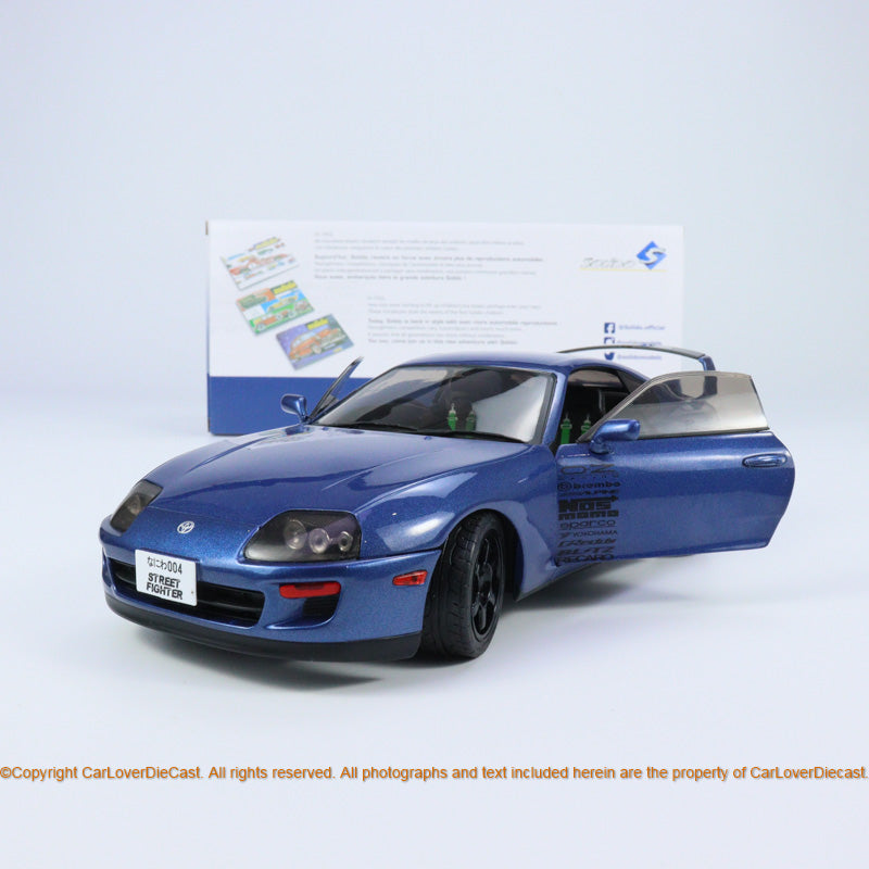 Solido 1:18 TOYOTA SUPRA MK4 (A80) STREETFIGHTER BLUE 1993 (S1807603)  Diecast Car Model Available Now