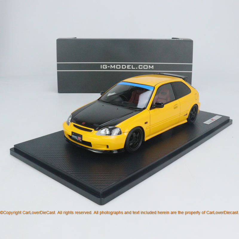 Ignition Model 1:18 Honda CIVIC (EK9) Type R Yellow IG2676 resin car m
