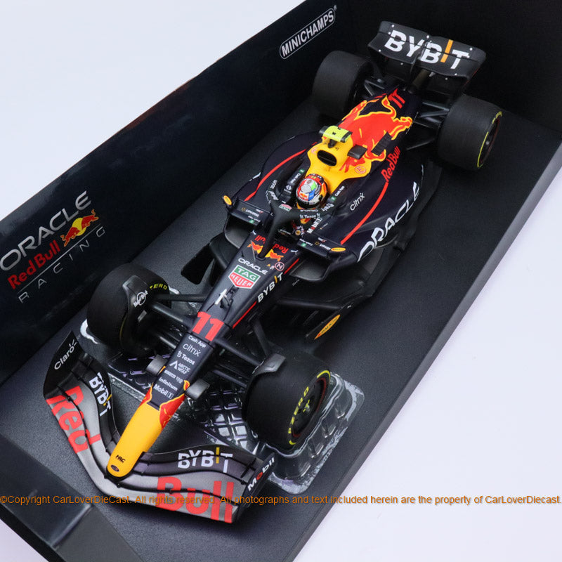 MINICHAMPS 1:18 ORACLE RED BULL RACING RB18 - SERGIO PEREZ - AUSTIN GP 2022  (110221911) Diecast Car Model Available now