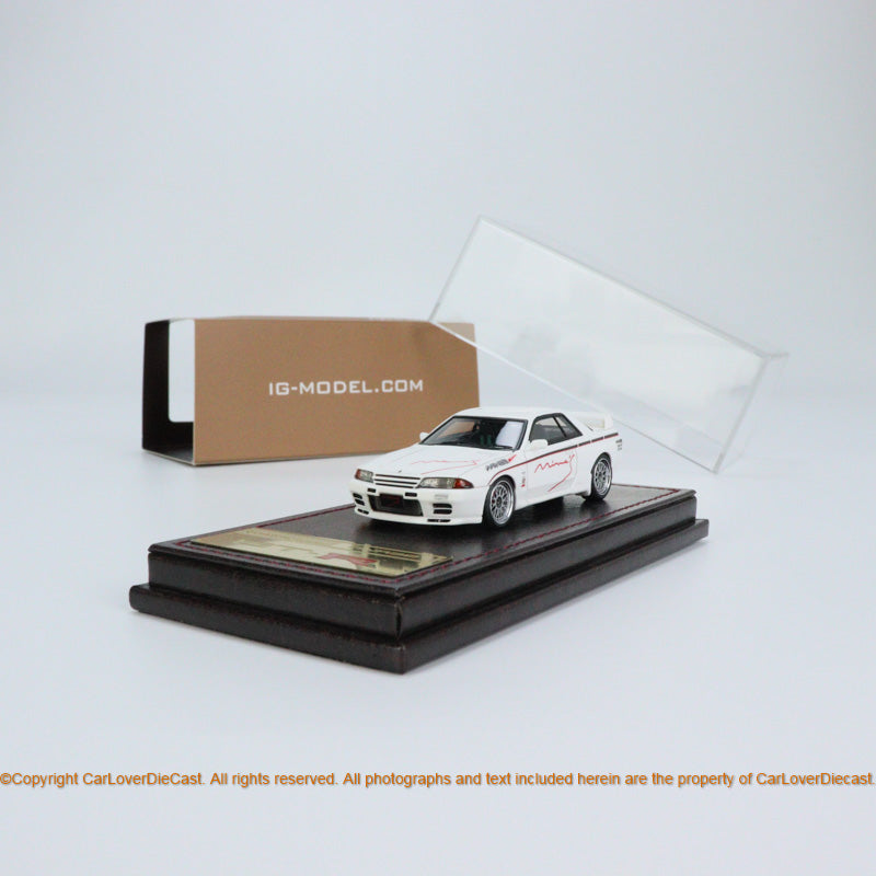 Ignition Model 1/64 Nissan Skyline GT-R Mine's (R32) White ( IG3017 ) Resin  car model available now