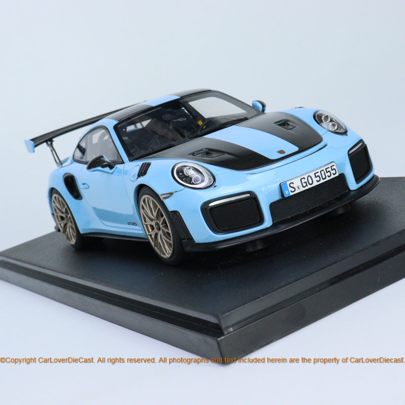 GT Spirit 1:18 Porsche 911 (991.2) GT2 RS WEISSACH PACKAGE GULF BLUE (