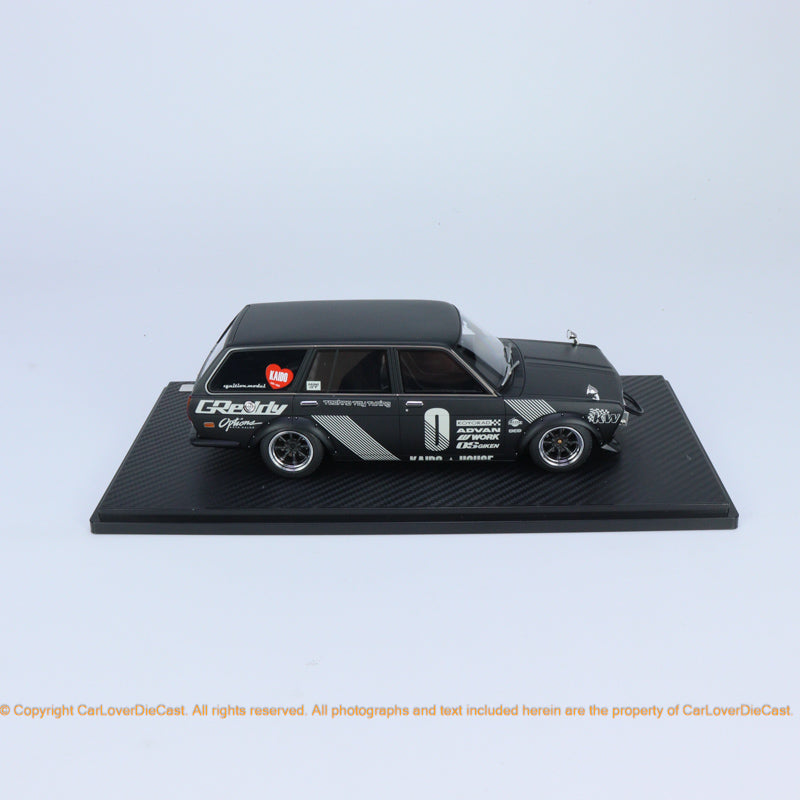 Ignition Model 1:18 Datsun Bluebird (510) Wagon Matte Black WorldWide