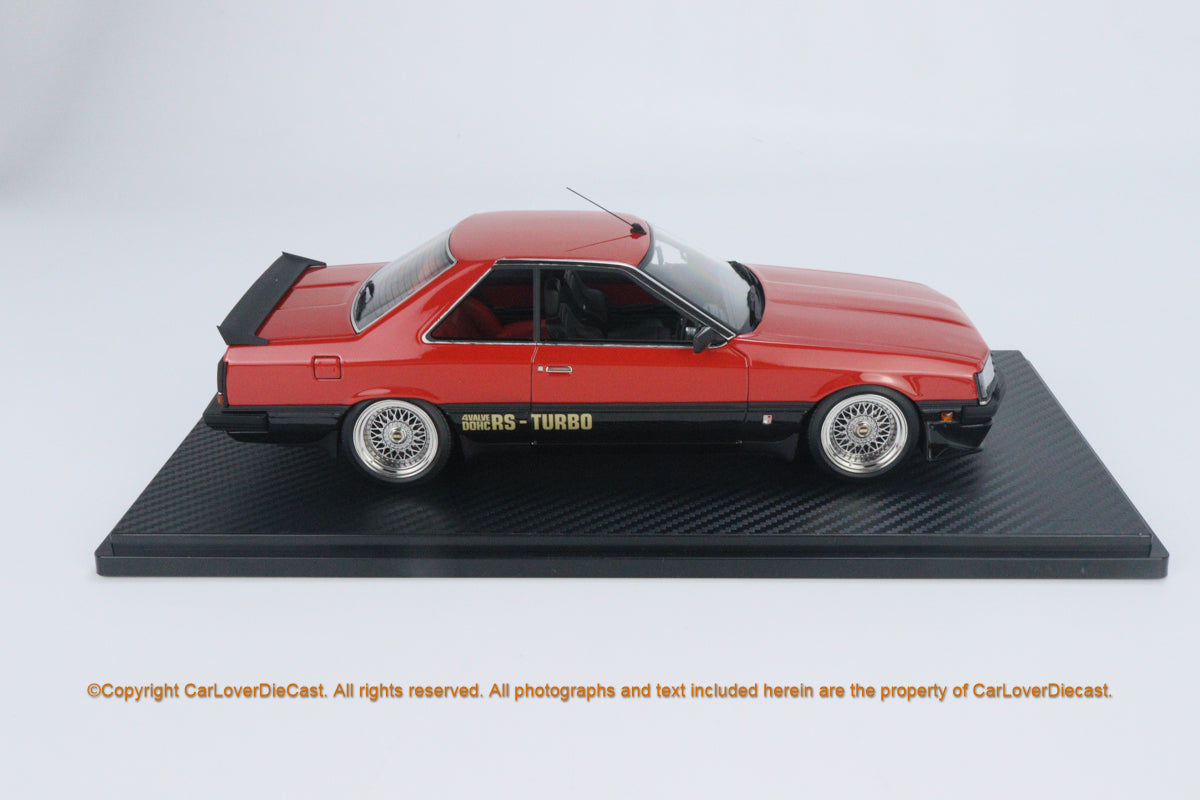 Ignition Model  Nissan Skyline  RS Turbo R Red/Black IG  resin car model available now